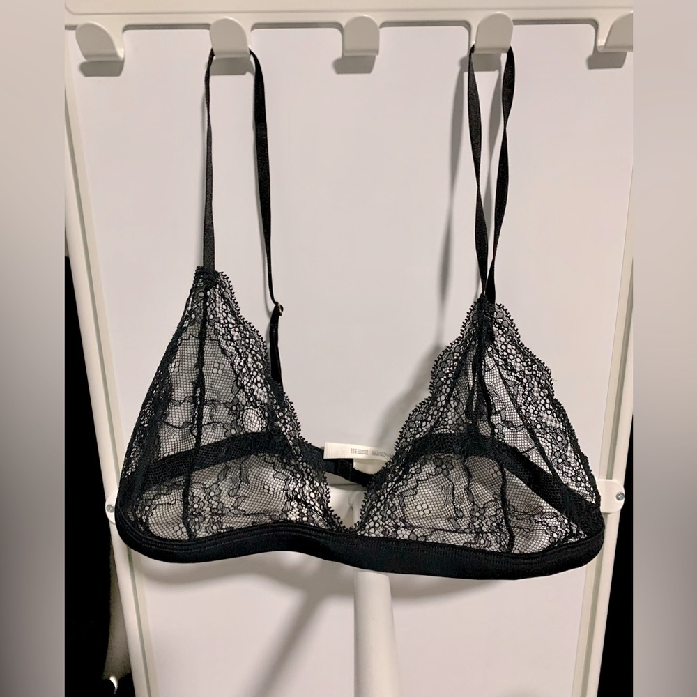 Wilfred black bralette in large